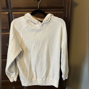 HUGO BOSS Sweatshirt with hood Men’s size medium!  Cream and Tan color